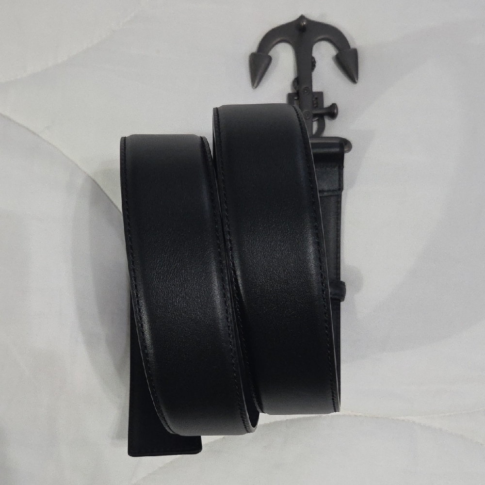 Dolce & Gabbana Black Anchor Buckle Belt - Picture 9 of 14